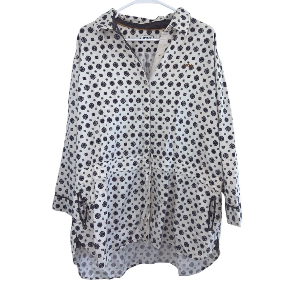 DKNY Luxury Flannel Sleep Shirt